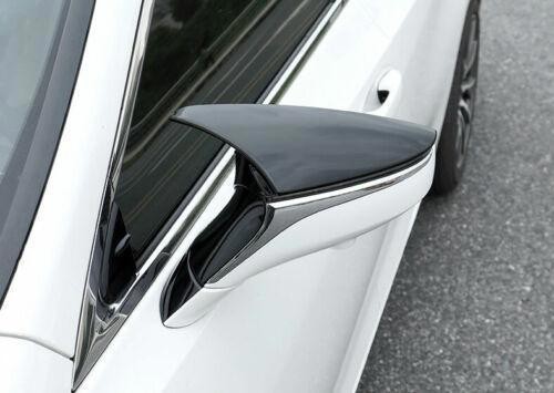 For Lexus ES 2019-2025 abs Gloss Black Side Rearview Mirror Cover Trim 2PCS