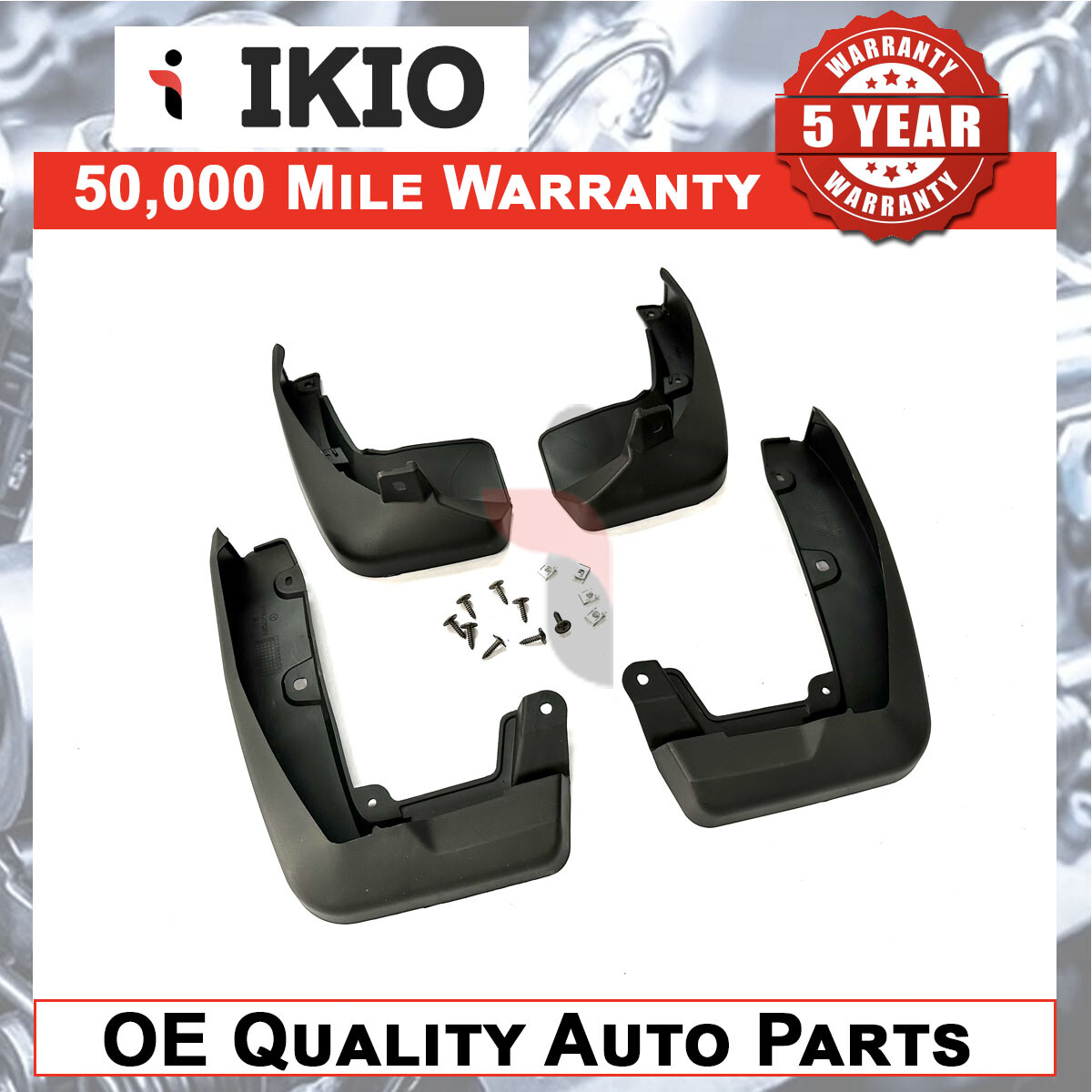 Full Set Rubber MudFlaps For Honda CR-V 2017-2020 Ikio