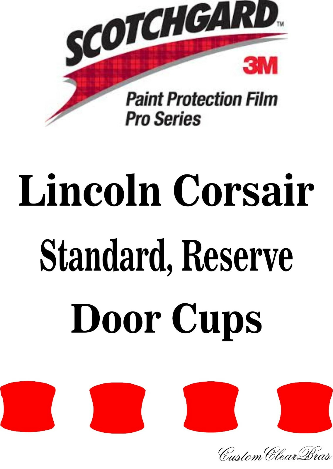 3M Scotchgard Paint Protection Film Pro Series Clear 2020 2021 Lincoln Corsair