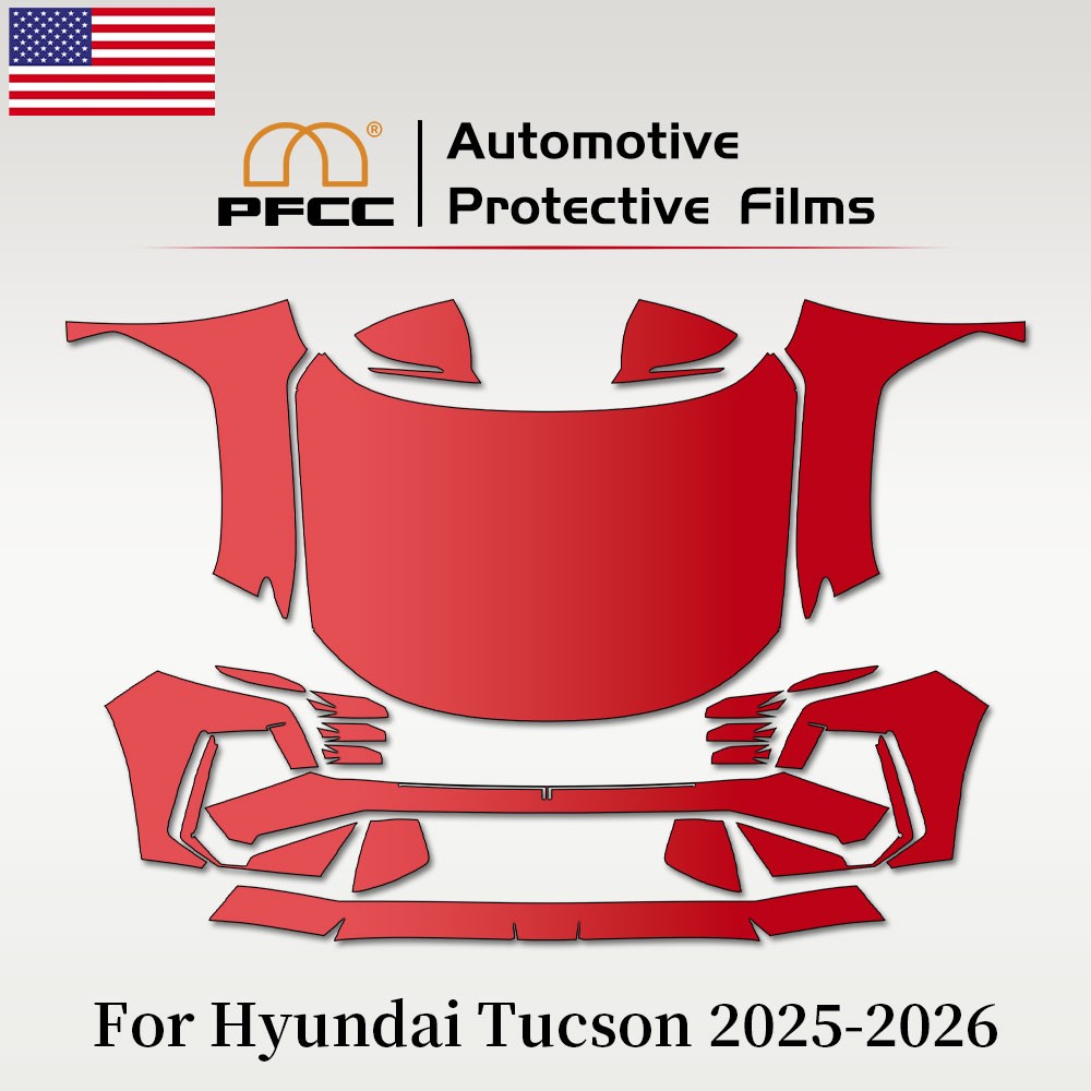 Full Front For Hyundai Tucson 2025-2026 Precut Paint Protection Film Gloss PPF