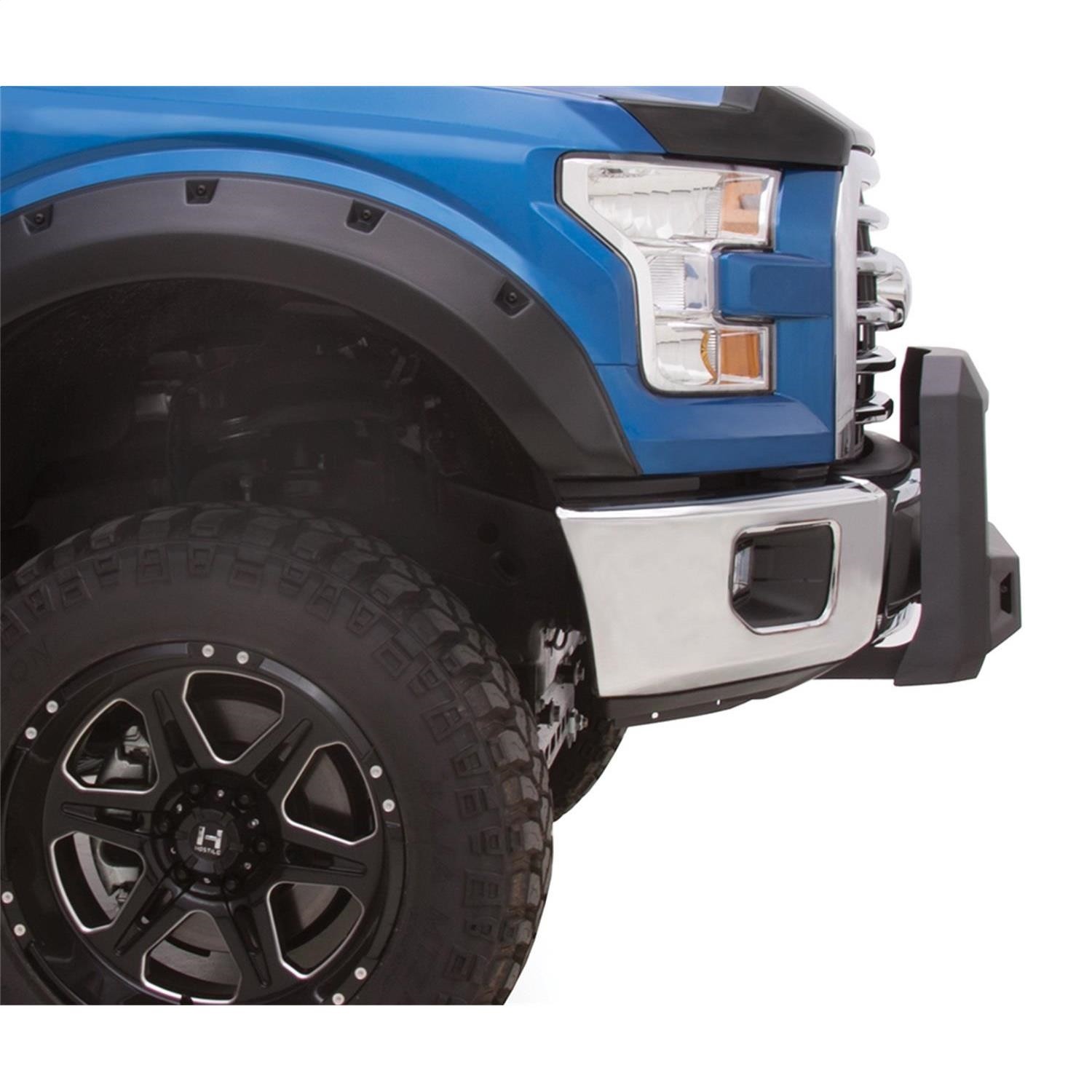 Lund Black Steel Bull Bar with LED Light for Ford Super Duty (2011-2016)