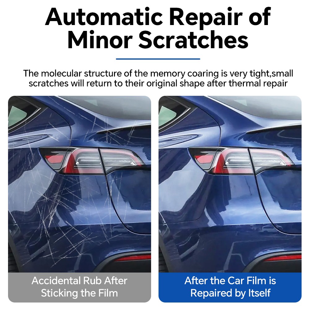 Tesla Model Y 2020-2024 Door Extended PreCut Paint Protection Film Clear Bra PPF