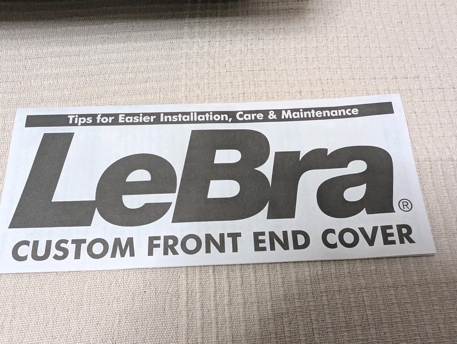 Ford F-150 LeBra Custom Front End Cover for 2006-2007 w/ Fogs Lights Tow Hooks