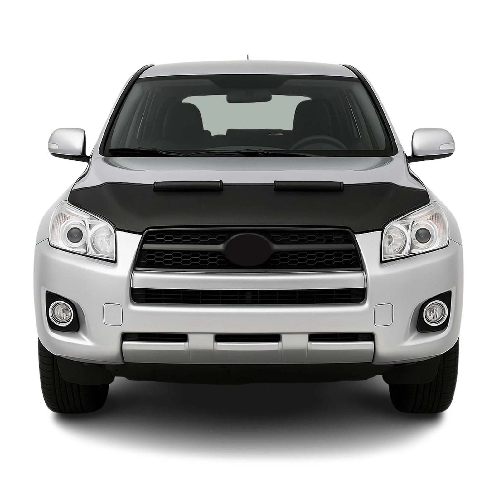 Car Bonnet Mask Hood Bra for Toyota RAV4 2009-2012 Black 1 Pc