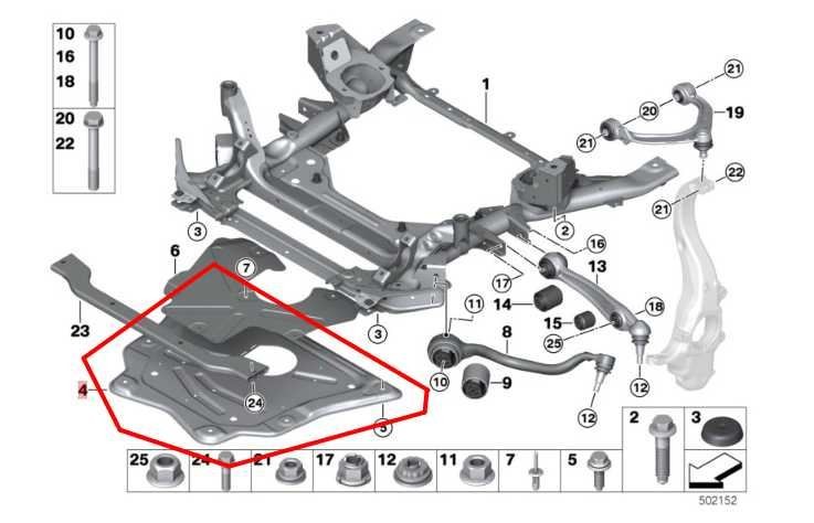 14-18 BMW X5 xDrive35i 3.0L AWD Front Under Engine Shield Reinforced Skid Plate