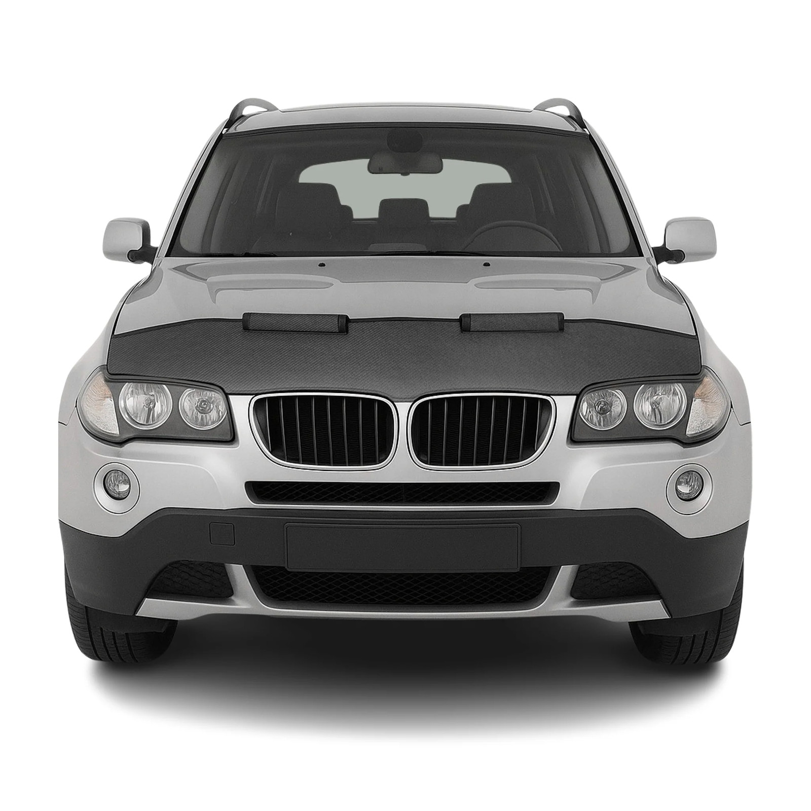 Car Bonnet Mask Hood Bra for BMW X3 E83 2004-2010 Half Carbon