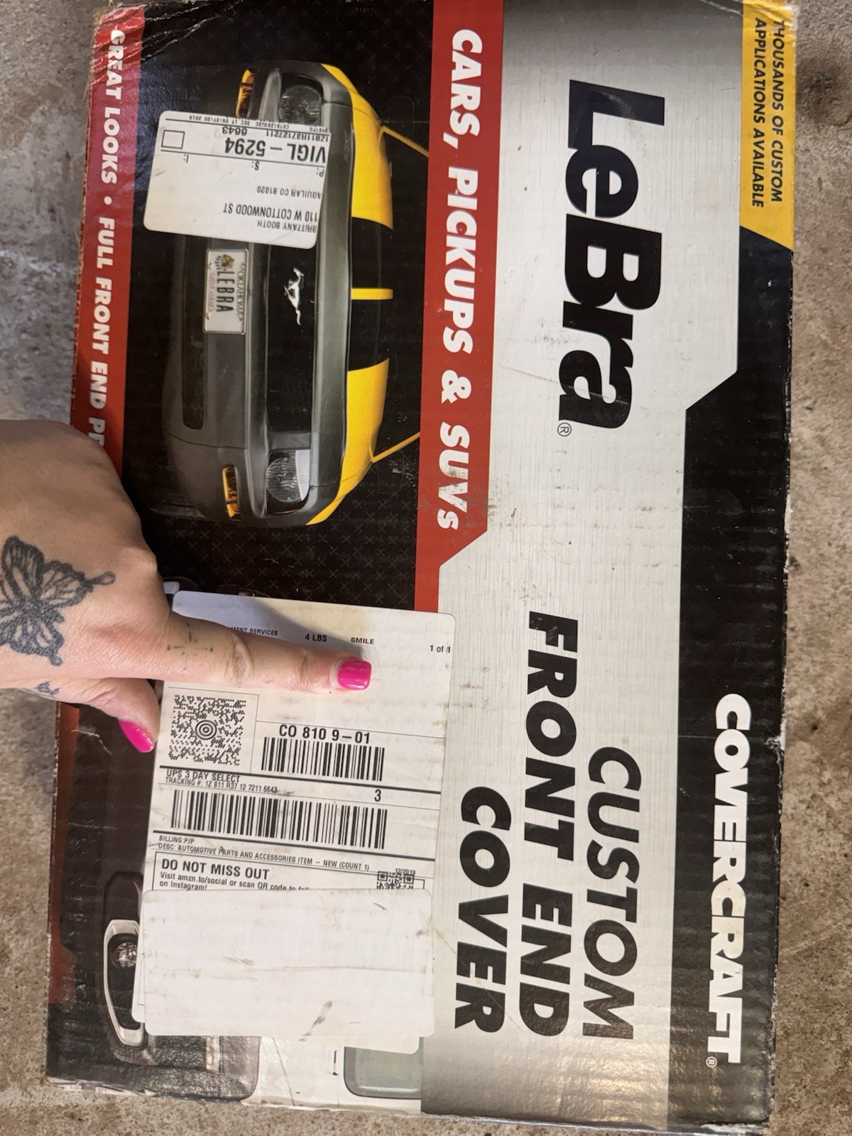 Custom Front End Cover, Vehicle Bra