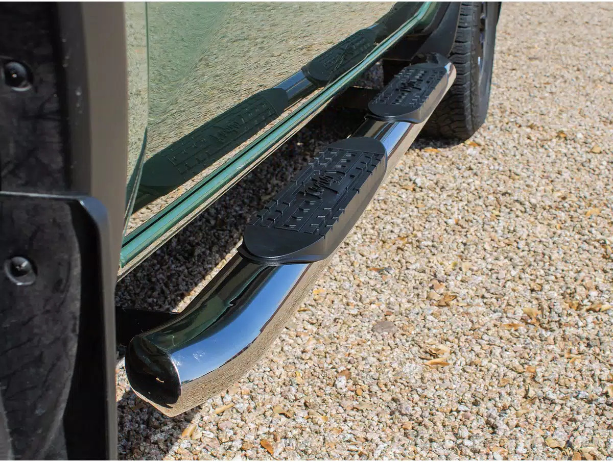 Raptor 4″ OE Curved Stainless Oval Nerf Bars Fit 03-08 Honda Pilot 01-06 MDX