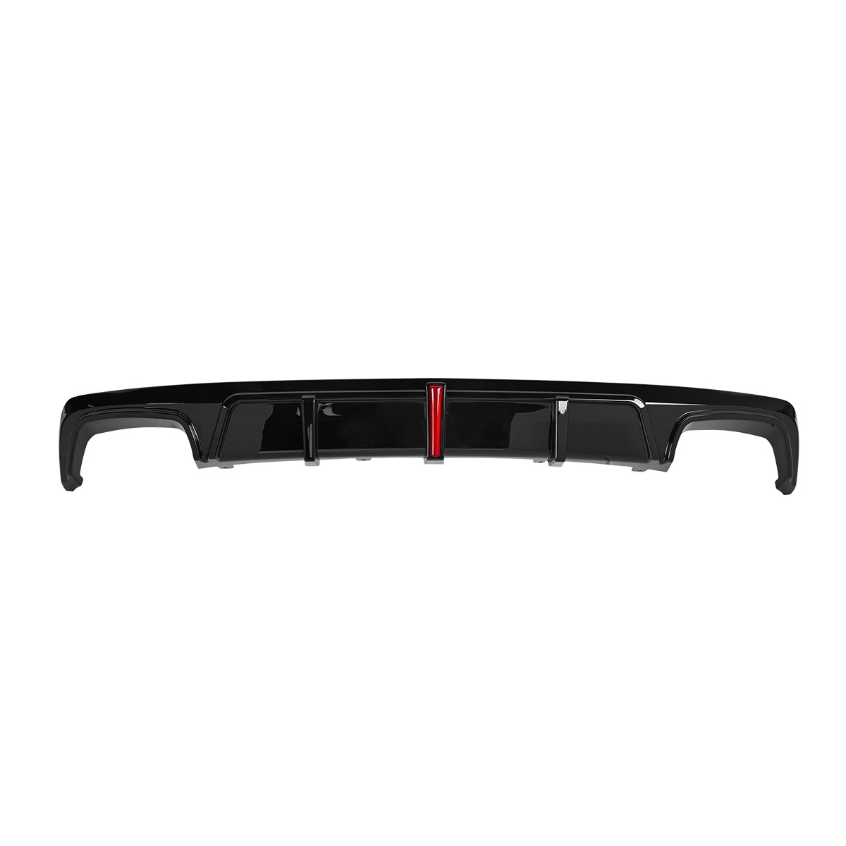 For BMW 5 Series G30 LCI 2021-23 Rear Bumper Diffuser Lip Splitter w/ LED light