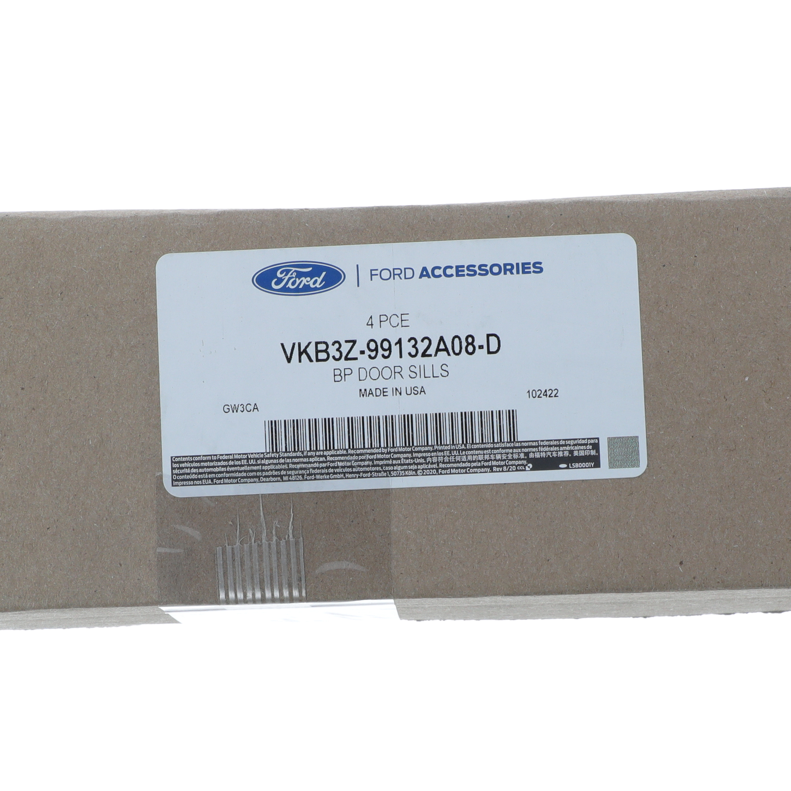 OEM NEW Ford Ranger 19-23 Black Platinum Sill Plate Set of 4 VKB3Z-99132A08-D