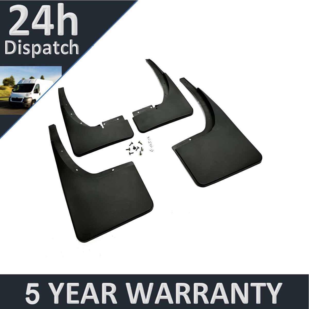 Tailored Mud Flaps Set of 4 For Ford Ranger 2012-2018 Purevue