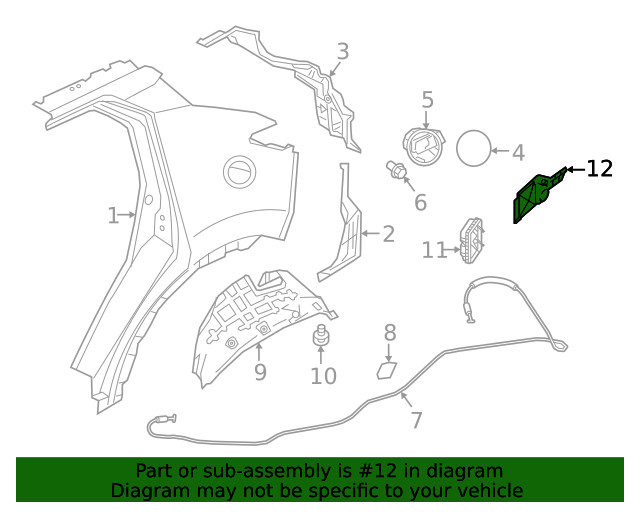 Genuine OEM Nissan Stone Guard 78842-5RL0A Underbody Protection