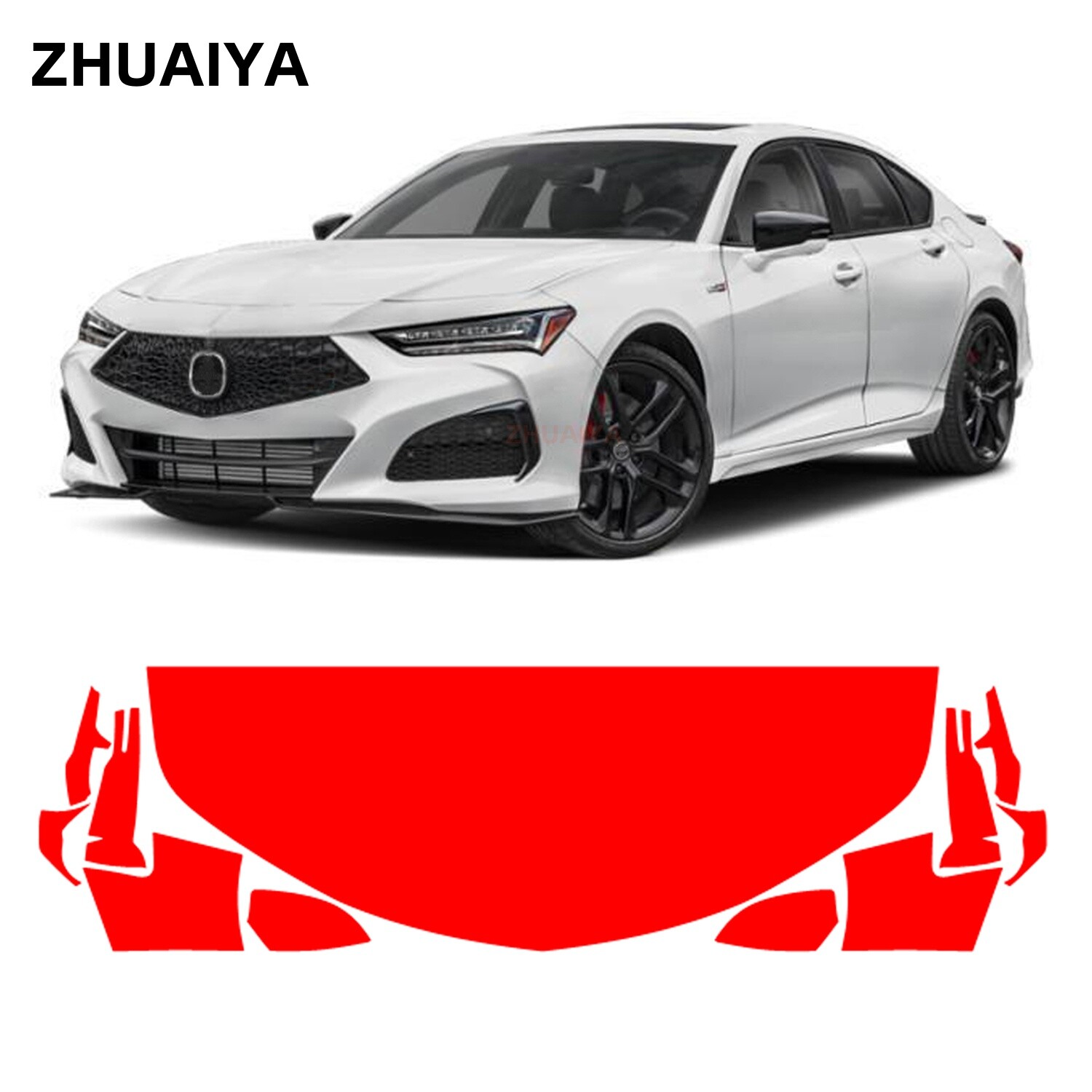 Partial Hood + Fenders PPF Paint Protection Film For Acura TLX 2021-2025