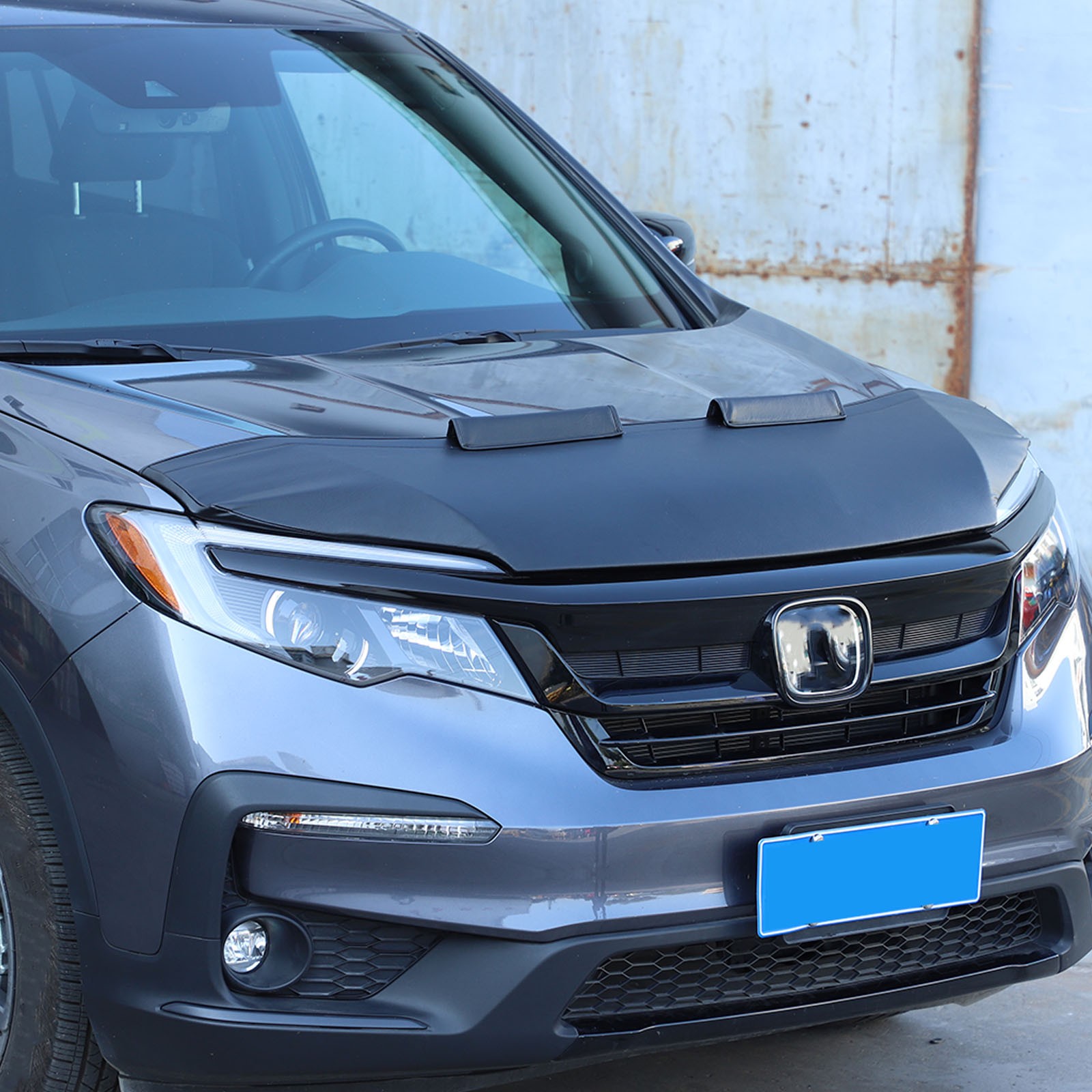 Front End Hood Stone Bra Guard Cover Protection Leather For Honda Pilot 2015-22