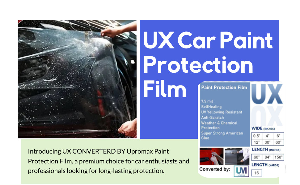 Paint Protection Film Clear 4in x 50ft 7.5 MIL PPF Self-Healing TPU UV Car Truck