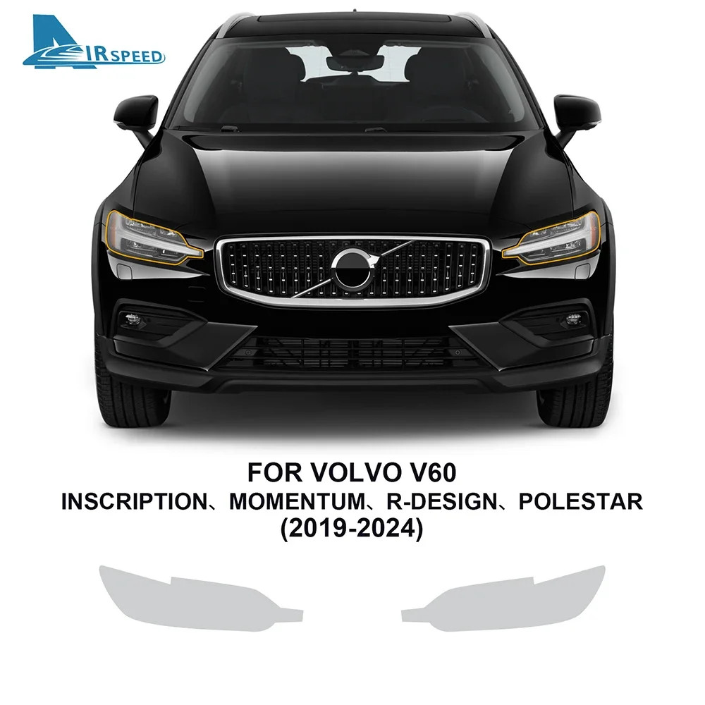 For Volvo V60 2019-2024 Pre Cut Clear Paint Protection Film TPU 8.5mil Front
