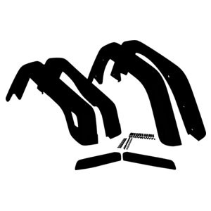 Jeep Fender Flare Kit – Durable Black Plastic Replacement for Off-Roading