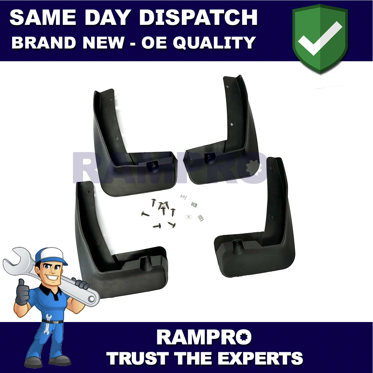 Tailored Mud Flaps Set of 4 For BMW X2 2017-2019 Rampro