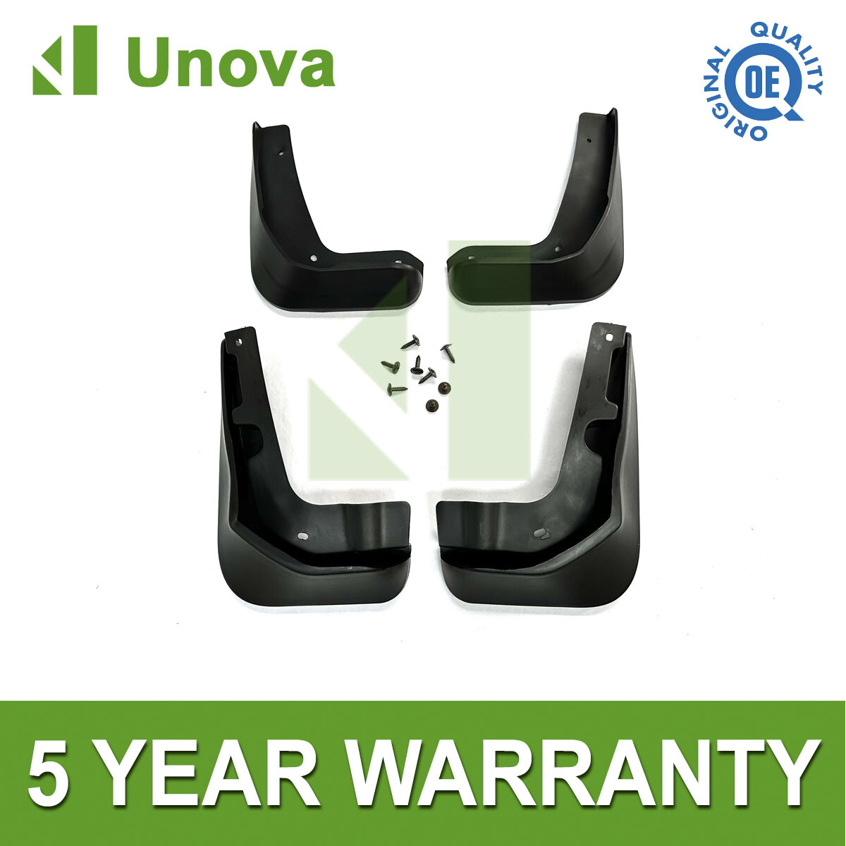 Tailored Mud Flaps Set of 4 For Ford Focus Hatchback 2012-2018 Unova