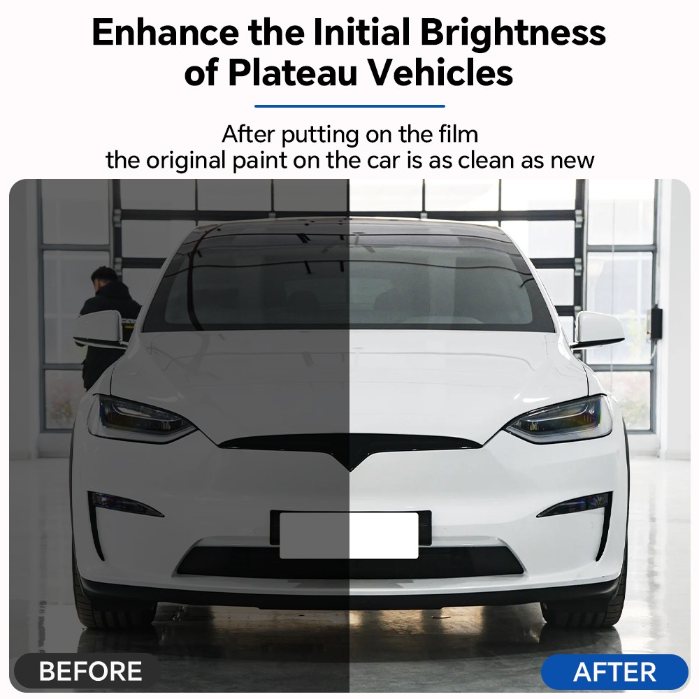 Tesla Model X 2022-2026 Headlights PreCut Paint Protection Film Clear Bra PPF