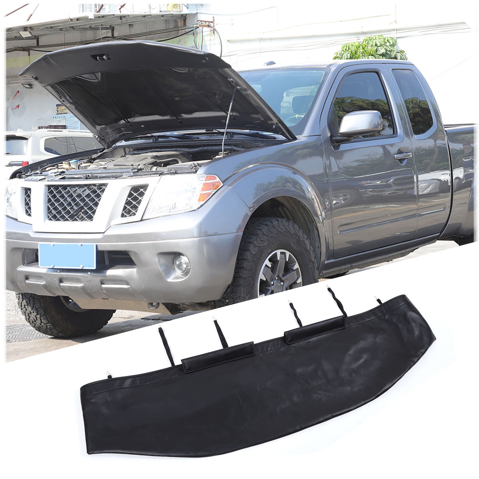 Hood Bra Guard Protection Stone Bug Deflector Flag For Nissan Frontier 2013-2021