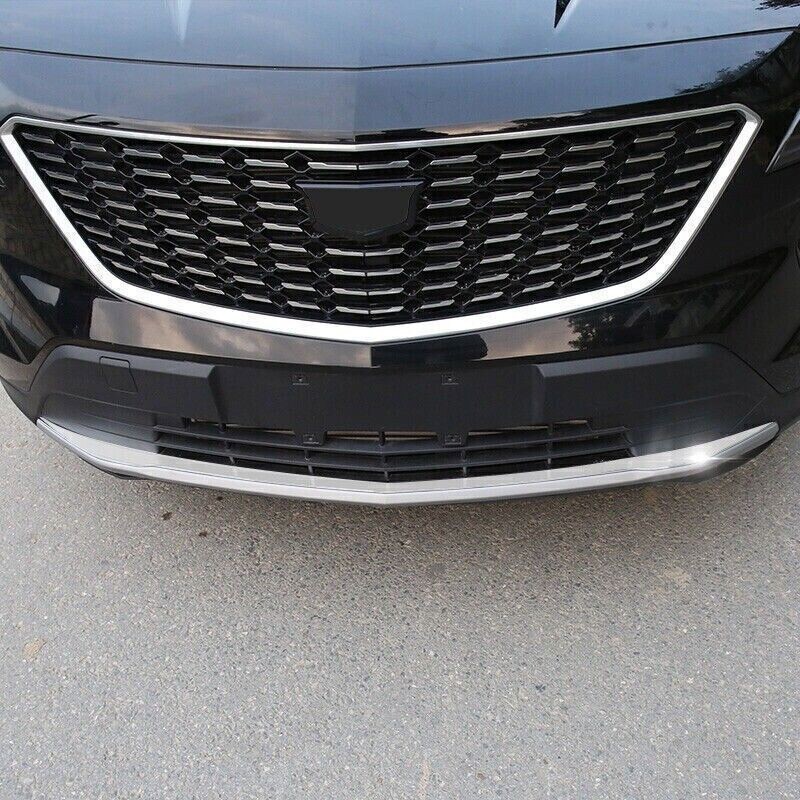For Cadillac XT4 2019-2023 stainless Front Bumper Lower Protector Strip Trim