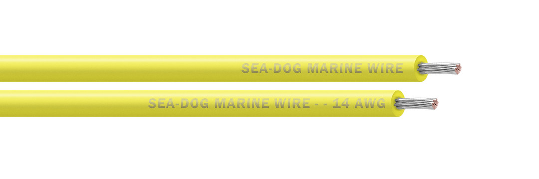 SEA DOG 14 AWG YELLOW 100FT PRIMARY WI RE – 8014032