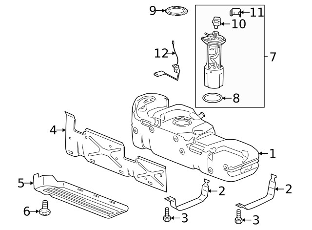 Genuine GM Fuel Tank Shield 23486498