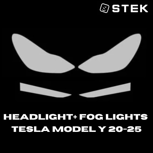 Tesla model Y Headlight + Fog lights PPF 20-25