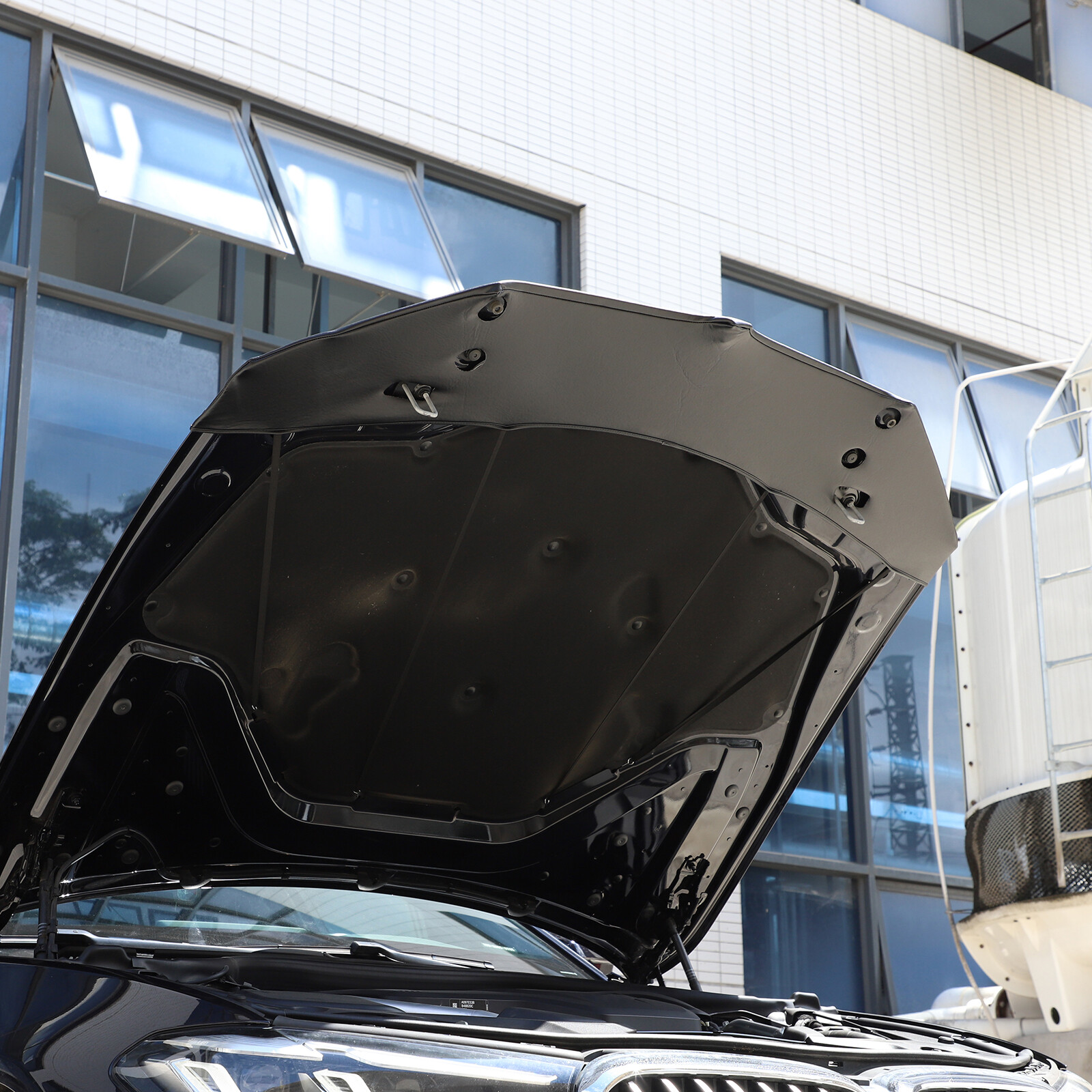 Car Bonnet Mask Hood Bra FRONT END MASK for BMW 5 Series G30 G31 2017-2023 Black
