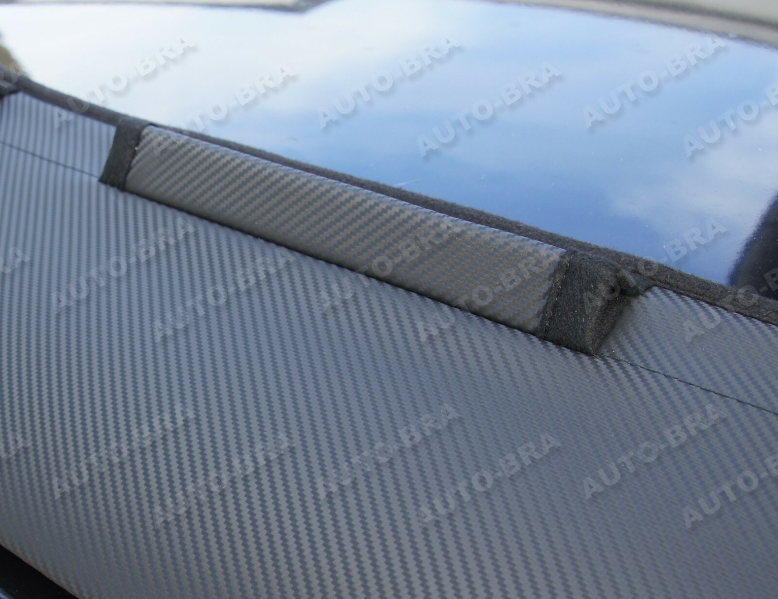 Carbon Look Bonnet Bra for Saab 9-3 1998-2003 Stone Chip Protection Hood Bra