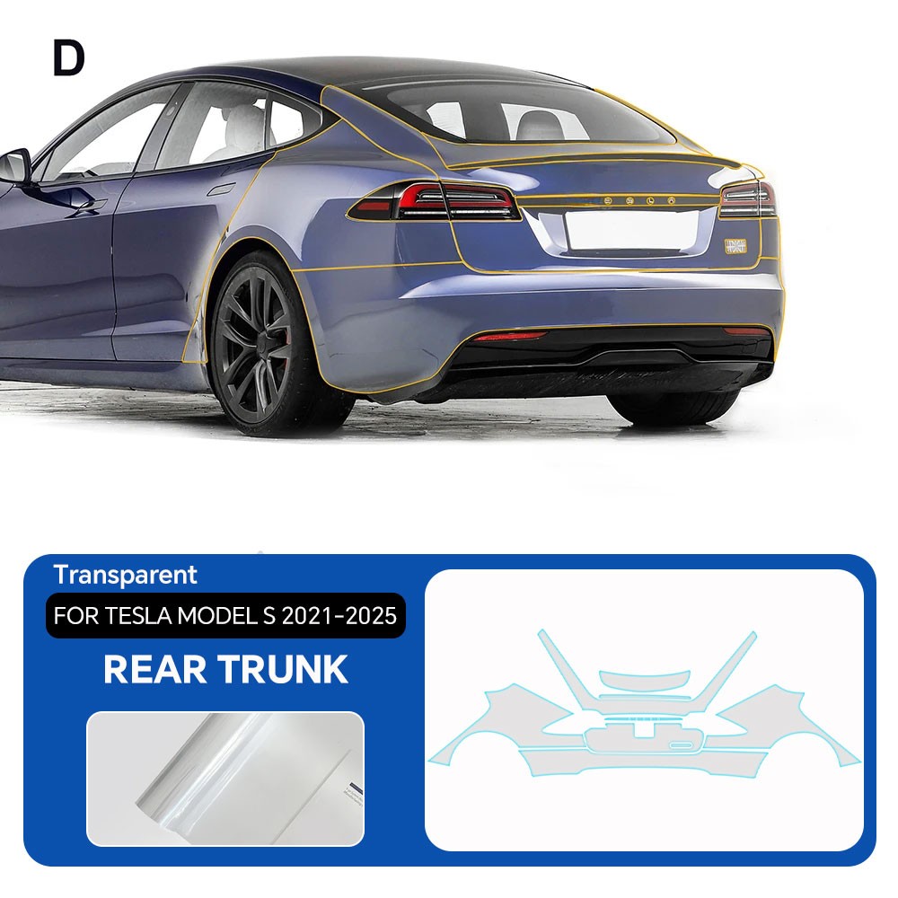 Full Vehicle PreCut PPF Kit Paint Protection Film For Tesla Model S 2021-2025