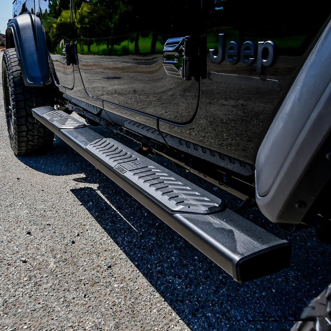 Westin Automotive 28-51325 Aluminum Oval Black Textured Powder Coated Nerf Bar
