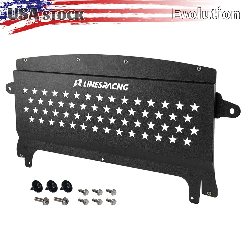 Black Aluminum Oil Cooler Skid Plate for BWM S55 F80 M3 F82 F83 M4 3.0L Turbo