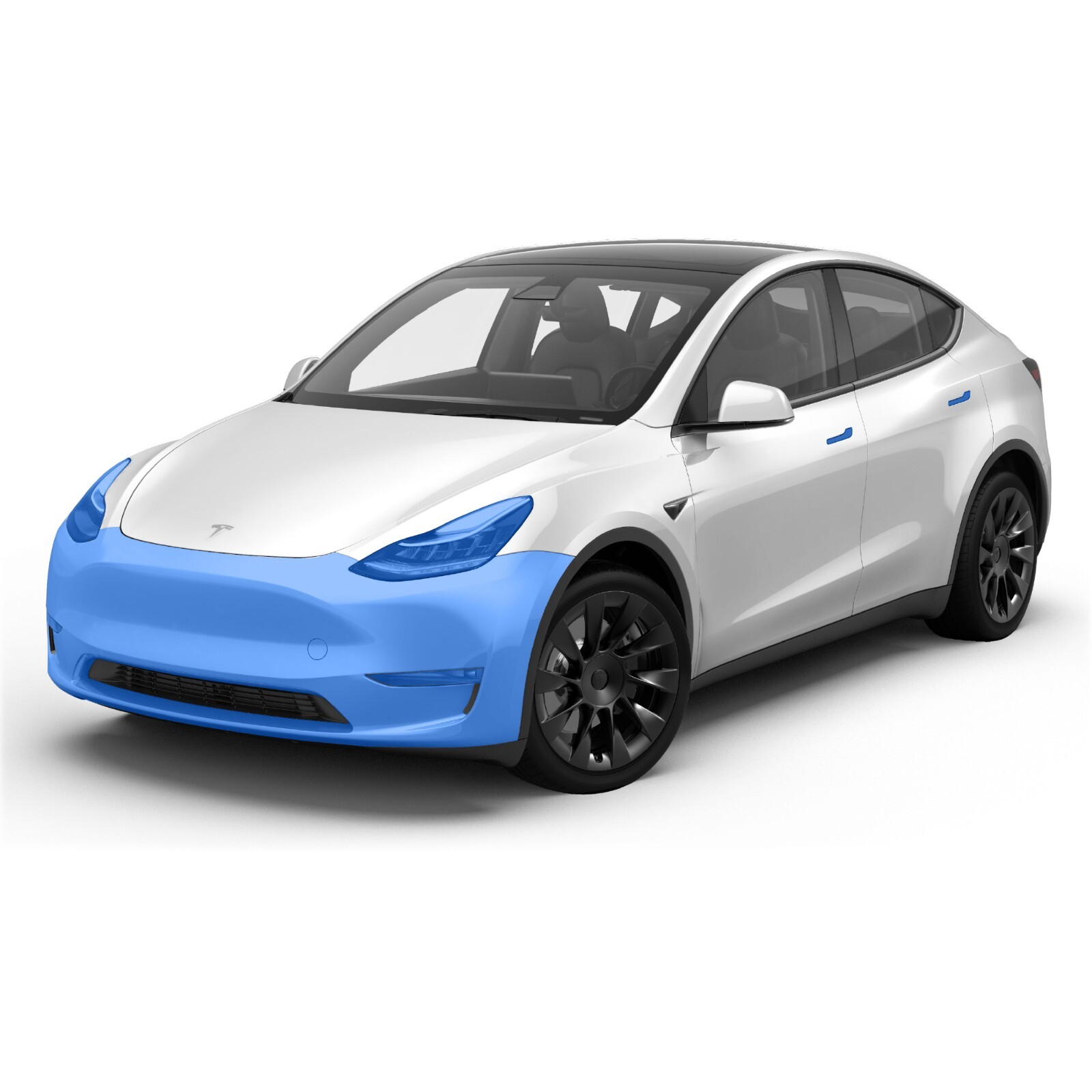 Tesla Model Y 2023 Paint Protection Film Clear Bra PPF Bumper + Head Lt +Handles