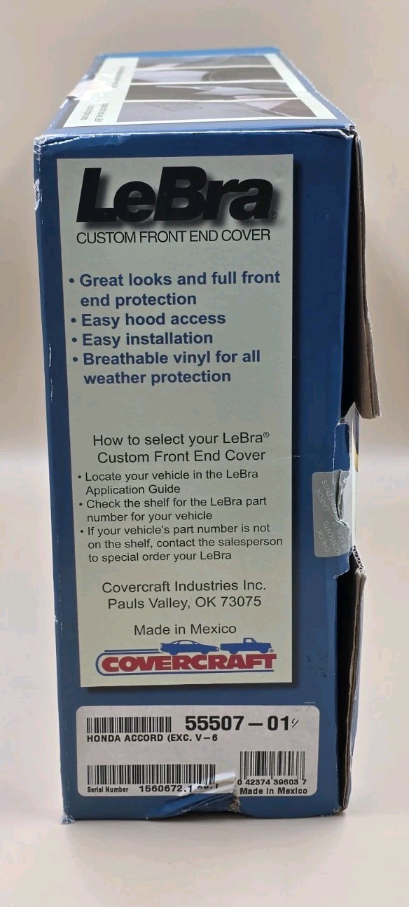 Covercraft LeBra Custom Front End Cover for 1994-1995 Honda Accord