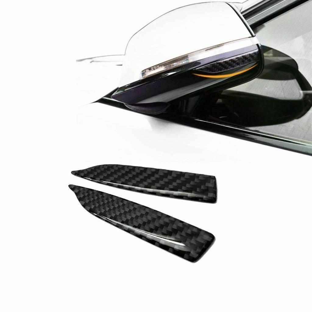 2x Car Side Rearview Mirror Edge Protector Carbon Fiber Decals Fit Toyota Lexus