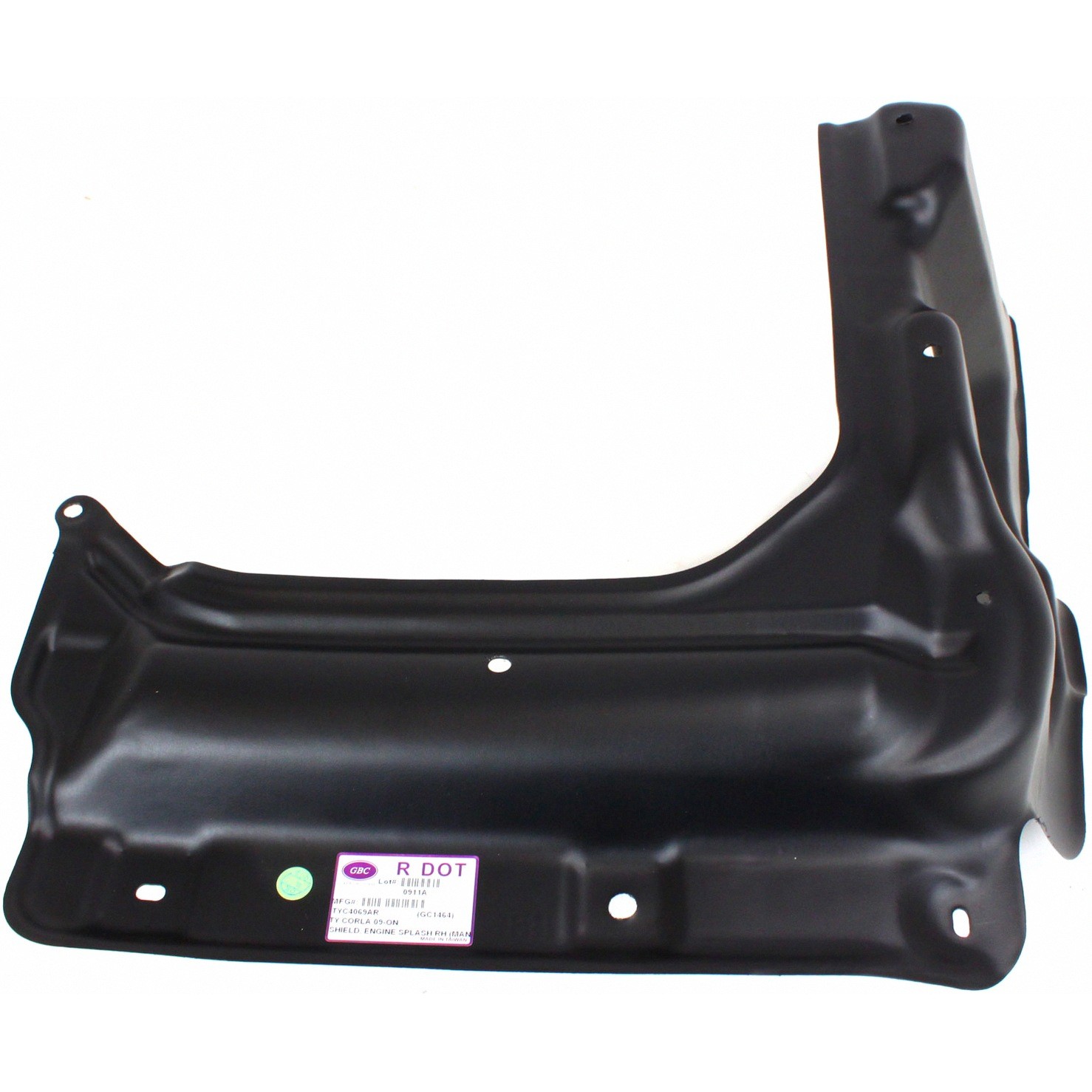 CAPA Right Passenger Front Undercar Shield Fits Toyota Corolla Sedan Matrix