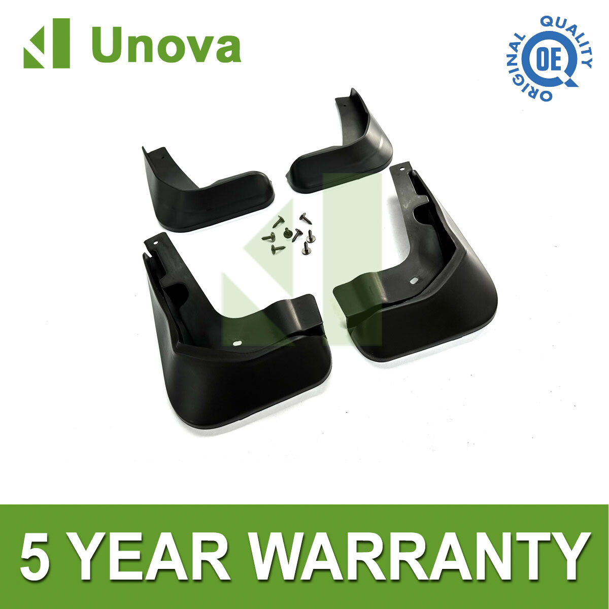 Tailored Mud Flaps Set of 4 For Ford Focus Hatchback 2012-2018 Unova