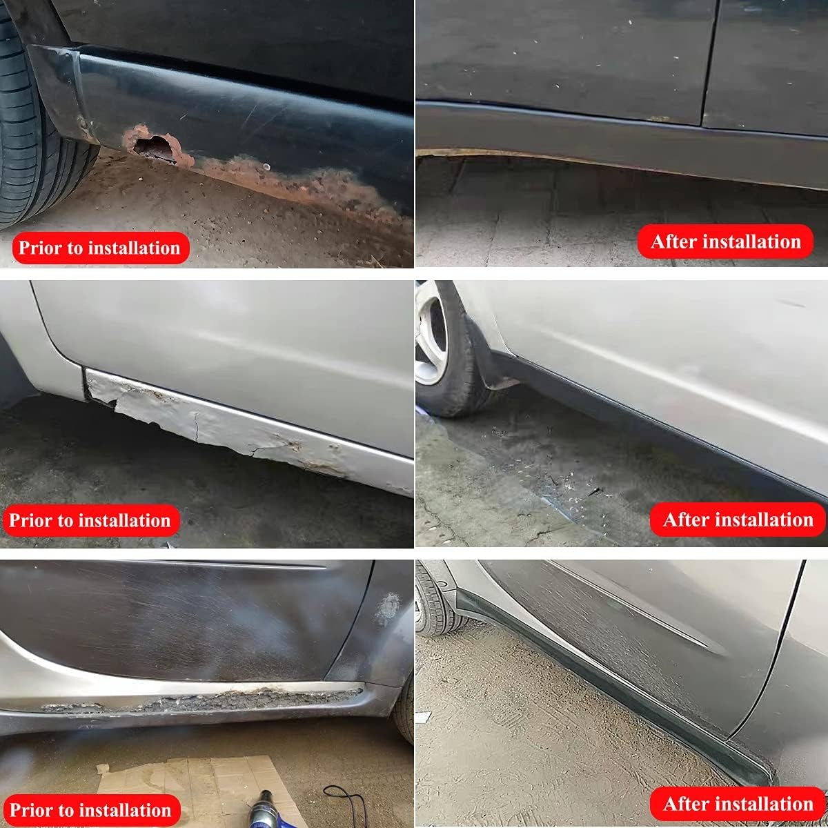 4M Side Skirt Rocker Panel Trim Custom For Mercedes-Benz Bumper Protector Strip