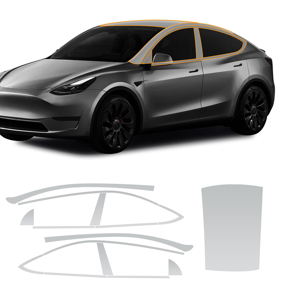 For Tesla Model Y 2020-2026 Sunroof PreCut Paint Protection Clear Film TPU PPF