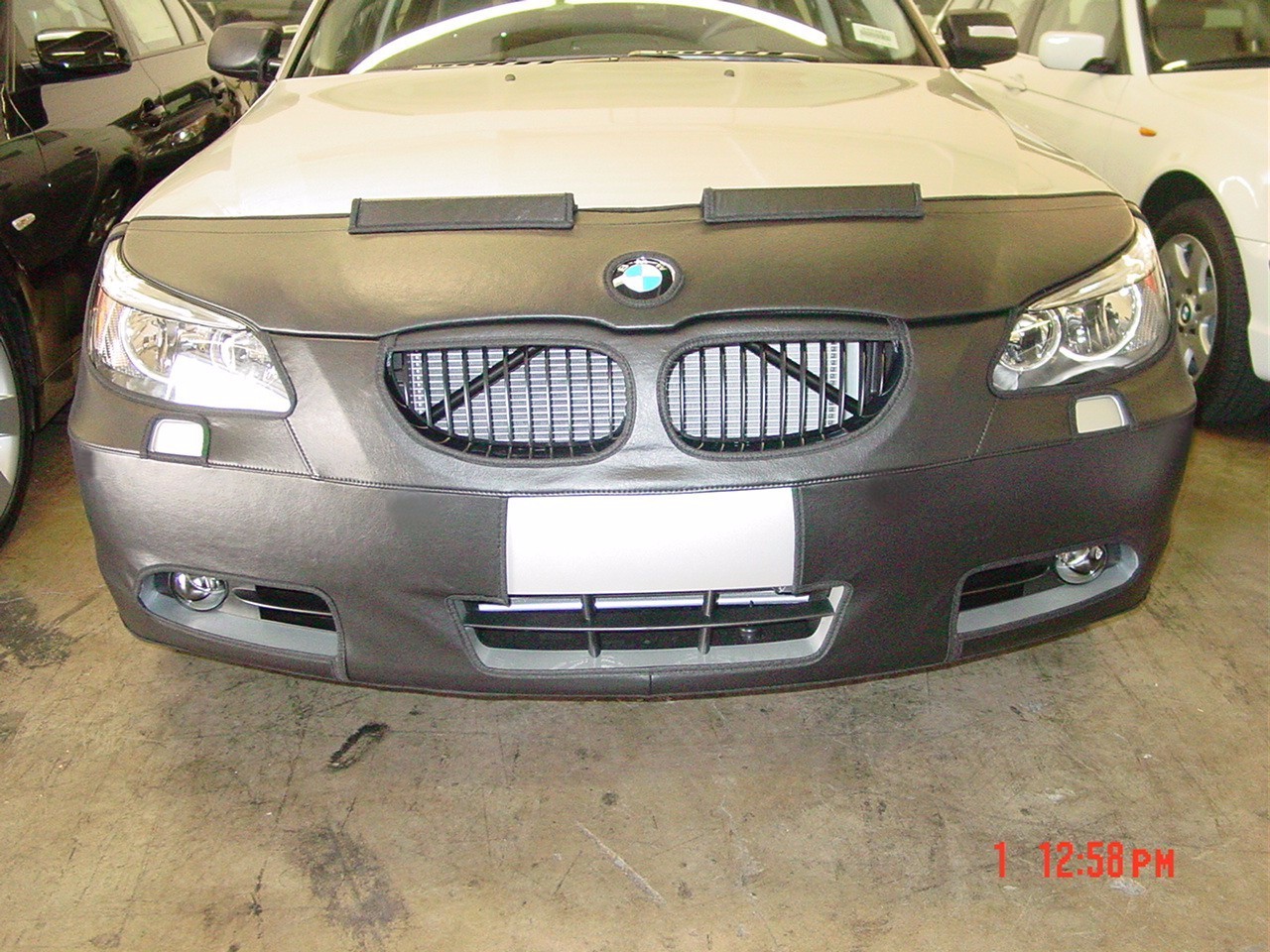 Colgan Front End Mask Bra 2pc.Fits BMW 525i 530i 545i 550i 04-07 W/Lic W/wash