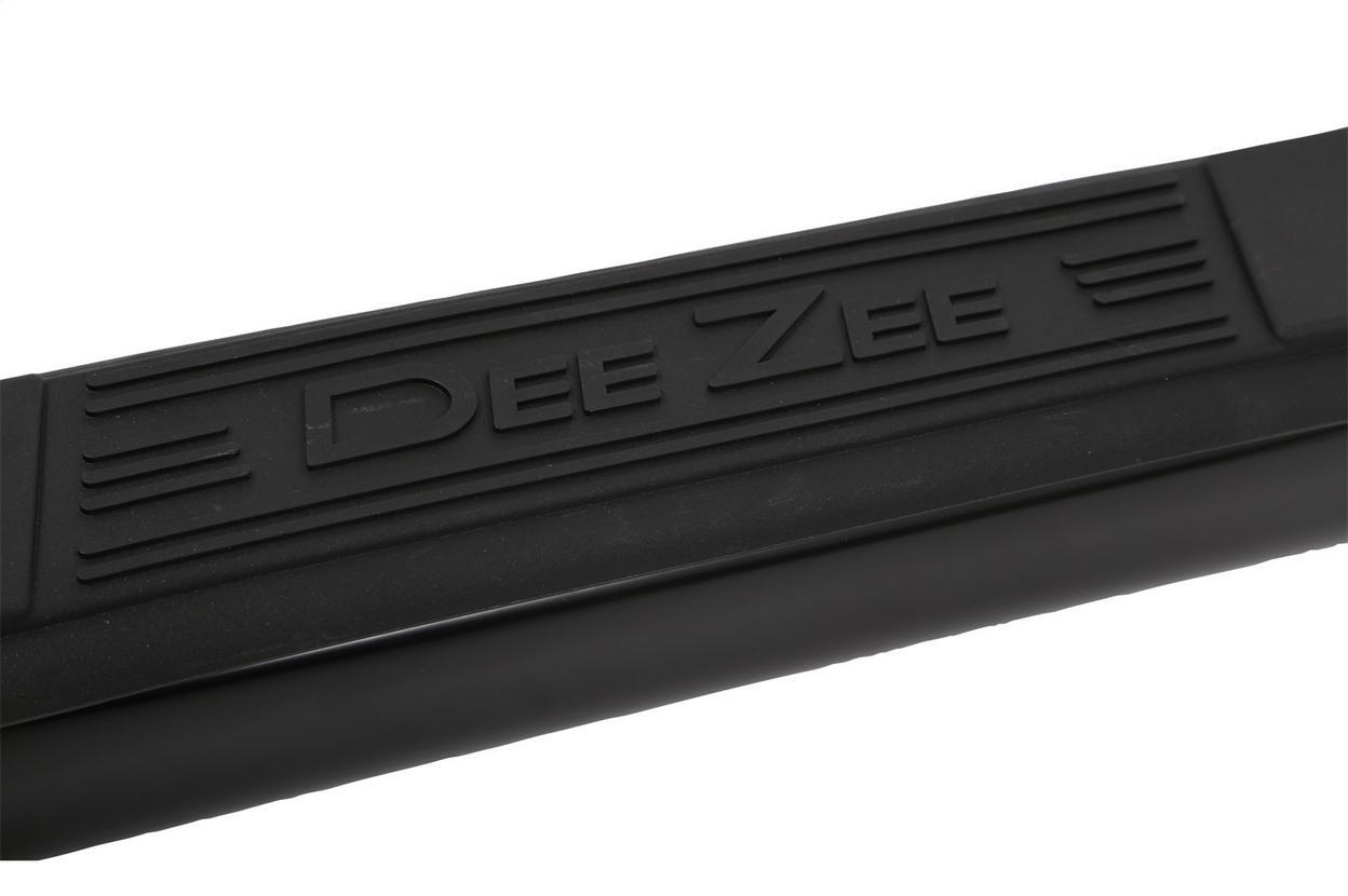 Dee Zee Textured Black Steel Side Steps 3 in. Round Cab Length +BLK/NB Fits Chev