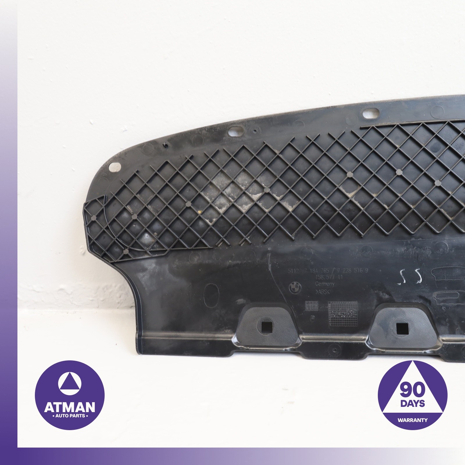 BMW F10 535i Rear Bumper Splash Shield Valance Panel Cover OEM