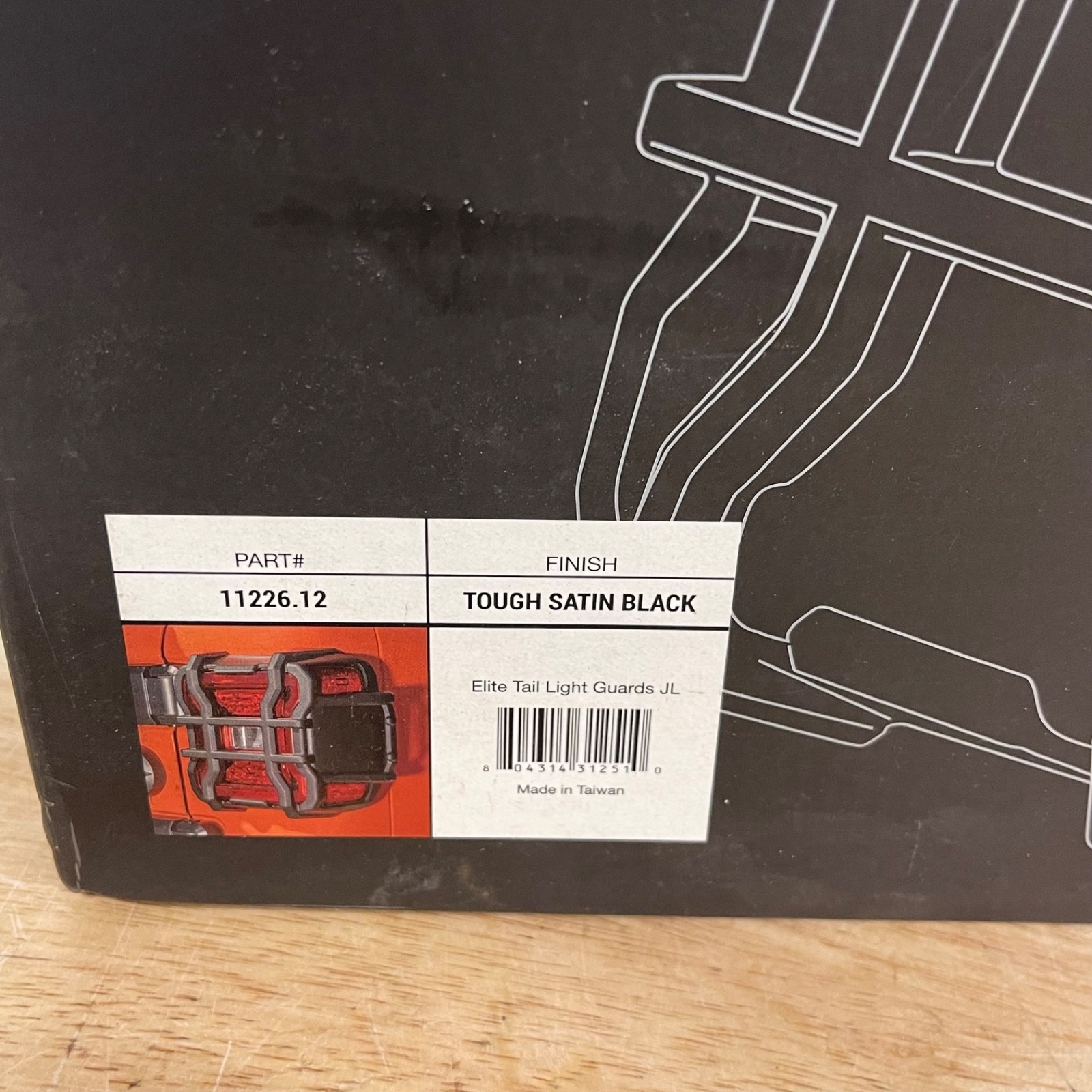 Rugged Ridge Tail Light Guard for 2018-2026 Jeep Wrangler 11226.12
