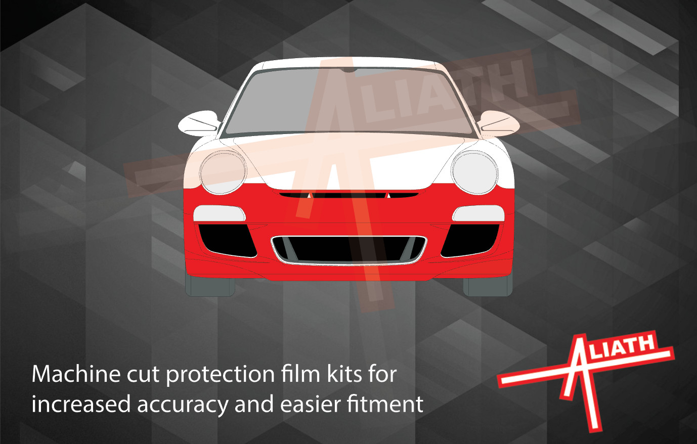 Fits Porsche 911 (997) 05-08 Bumper Stone Chip Guard Paint Protection film. C4S