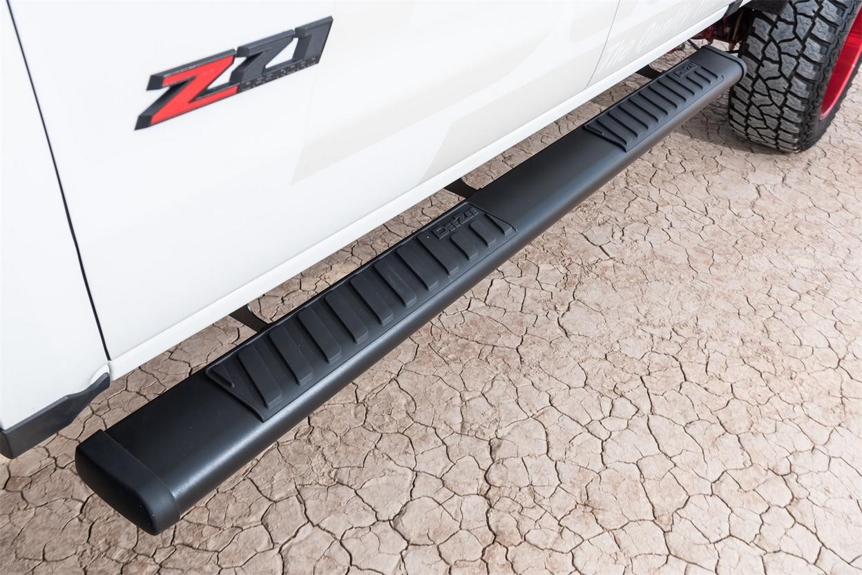 Dee Zee DZ16101 Textured Black Steel Side Steps 6 in. Oval Cab Length