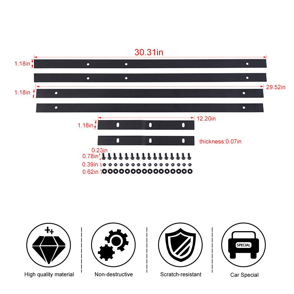 Pinch Weld Cover Fit for Ford Bronco 4-Door 2021-2023 Trail Armor Rocker Panels