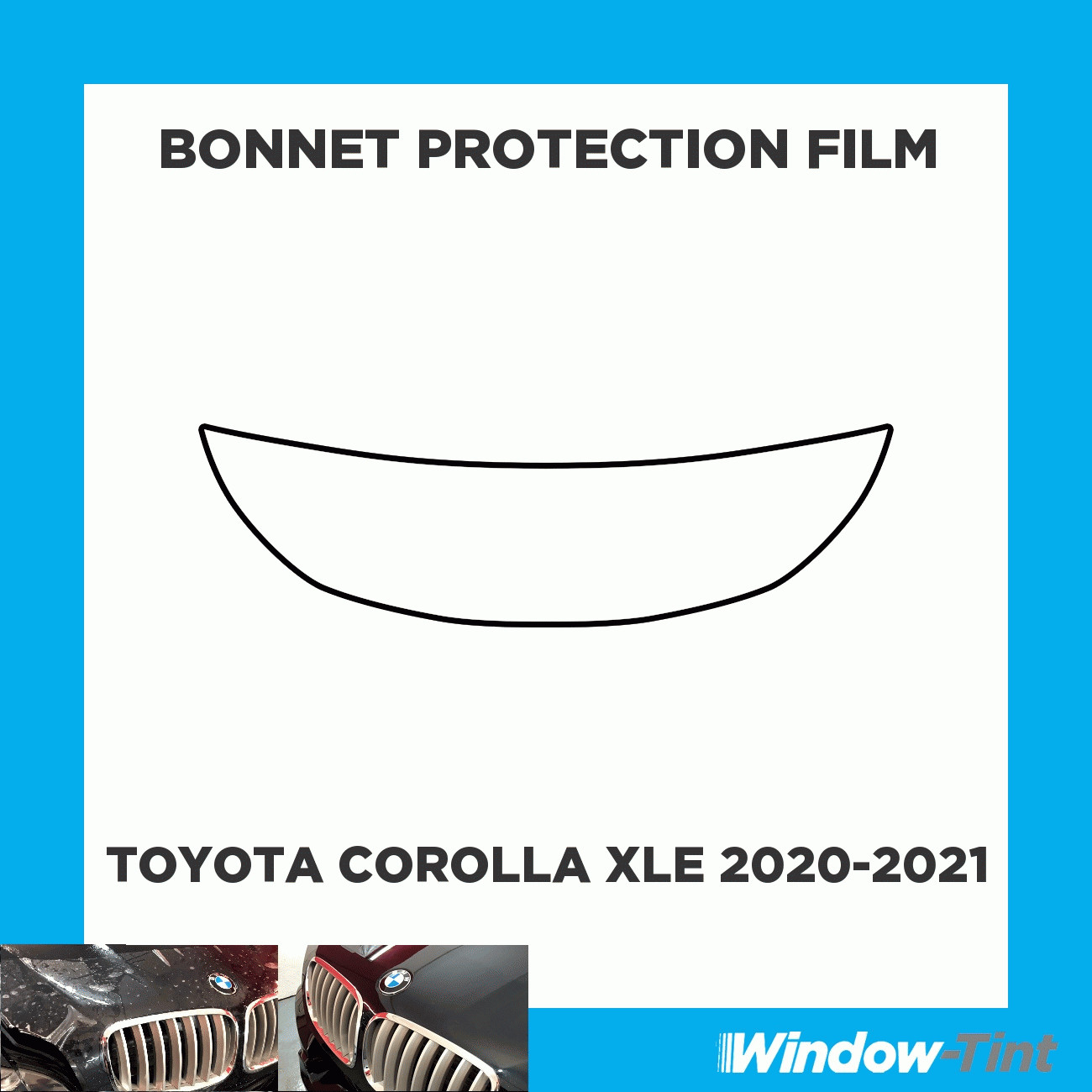For Toyota Corolla XLE -21 CLEAR Bonnet PPF Scratch Guard Protection Film