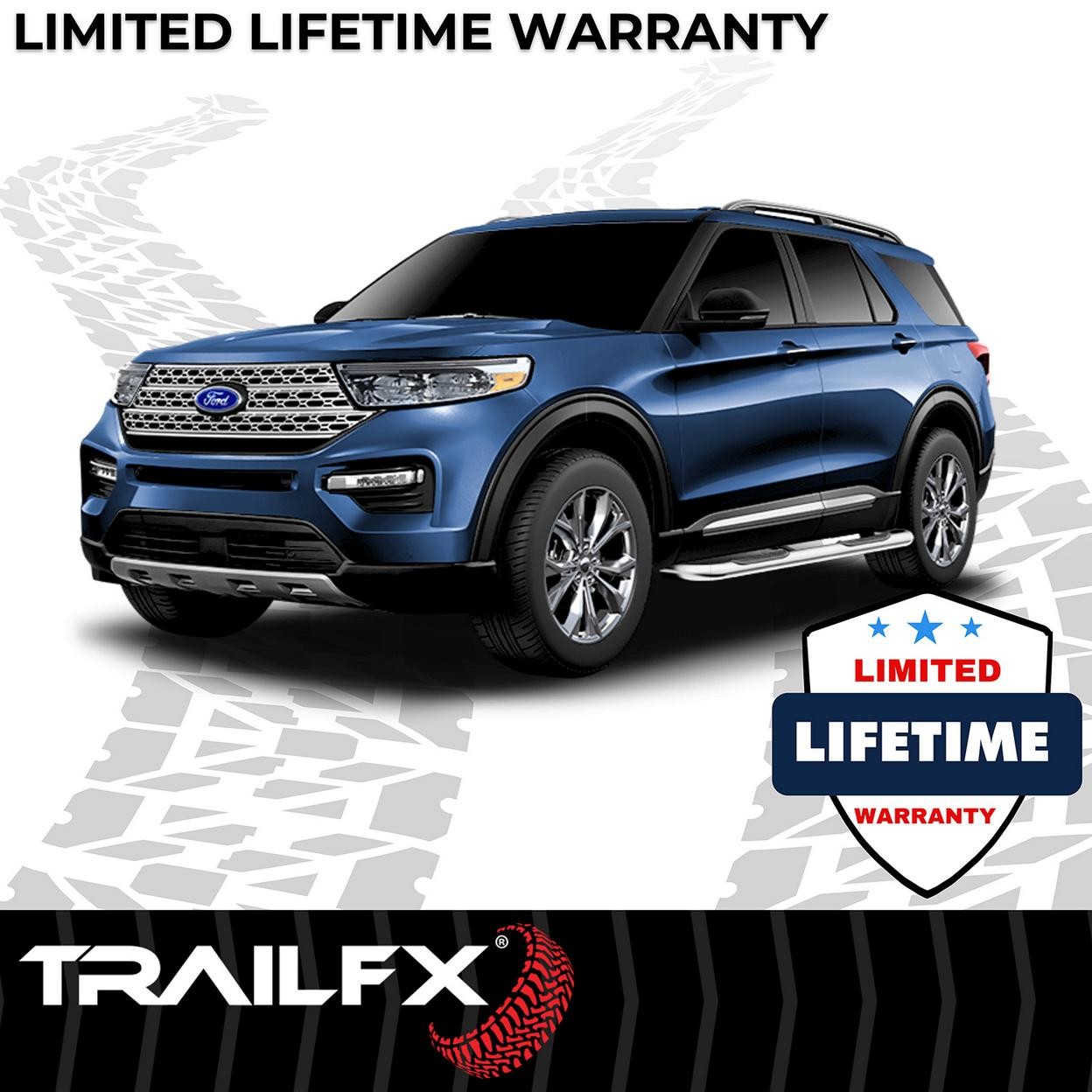 TrailFX A0026S 3 Inch Round Bent Pol Stainless Steel Without End Caps Frame Body